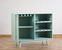 France Wooden Bar Cabinet Furniselan - Silt-Green