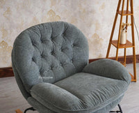 GeoNest Lounge Rocking Chair Furniselan - Charcoal-Grey