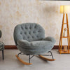 GeoNest Lounge Rocking Chair Furniselan - Charcoal-Grey