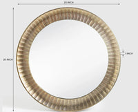 Glenda Mirror Antique Gold