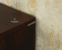 Greece Premium Look Wooden Sideboard Cabinet 2 Doors Furniselan Grey Finish