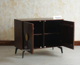 Greece Premium Look Wooden Sideboard Cabinet 2 Doors Furniselan Grey Finish