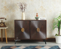 Greece Premium Look Wooden Sideboard Cabinet 2 Doors Furniselan Grey Finish