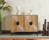 Greece Premium Look Wooden Sideboard Cabinet 2 Doors