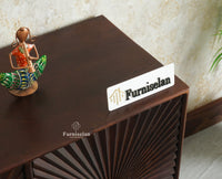 Greece Premium Look Wooden Sideboard Cabinet 2 Doors Furniselan Grey Finish