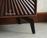 Greece Premium Look Wooden Sideboard Cabinet 2 Doors Furniselan Grey Finish