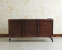 Greece Premium Look Wooden Sideboard Cabinet 3 Doors Furniselan
