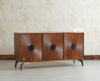 Greece Premium Look Wooden Sideboard Cabinet 3 Doors Furniselan