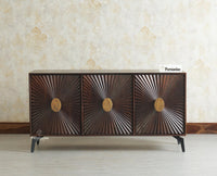 Greece Premium Look Wooden Sideboard Cabinet 3 Doors Furniselan