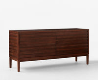 Greece Solid Wood Two door Sideboard Furniselan - Brown-Finish