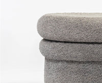 Green Mist PlyWood Pouf Grey