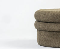 Green Mist PlyWood Pouf Green