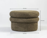 Green Mist PlyWood Pouf Green