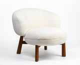 Greensboro Cotton Chair with Wood Furniselan Off-White