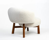 Greensboro Cotton Chair with Wood Furniselan Off-White
