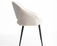 Grove Grace Dining Chair – Modern Upholstered Dining Chair for Home & Café Light Beige