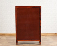 Guwahati Sheesham Wood Kitchen Crockery Cabinet Two Door One Drawer Furniselan - Maple-Finish