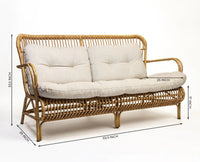 Hackney Three Seater Sofa Furniselan natural