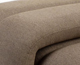 Hampstead Cotton Bench with Stool Furniselan Light Brown