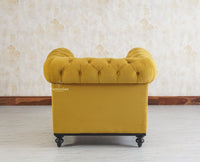 Haralur 1 Seater Sofa - sofa - Furniselan - Mustard
