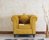 Haralur 1 Seater Sofa - sofa - Furniselan - Mustard
