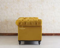 Haralur 3 Seater Sofa - sofa - Furniselan - Mustard