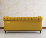Haralur 3 Seater Sofa - sofa - Furniselan - Mustard