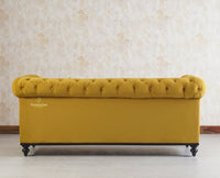 Haralur 3 Seater Sofa - sofa - Furniselan - Mustard