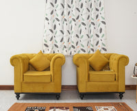 Haralur 5 Seater Sofa Set Furniselan - Mustard