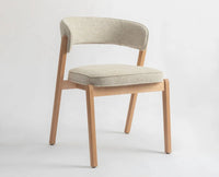 Harbor Dining Chair – Modern Upholstered Dining Chair for Home & Café beige