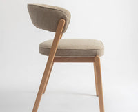 Harbor Dining Chair – Modern Upholstered Dining Chair for Home & Café flaxen