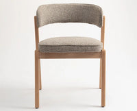 Harbor Dining Chair – Modern Upholstered Dining Chair for Home & Café light khaki