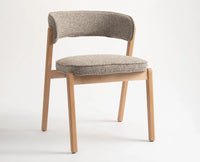 Harbor Dining Chair – Modern Upholstered Dining Chair for Home & Café light khaki
