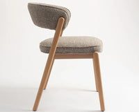 Harbor Dining Chair – Modern Upholstered Dining Chair for Home & Café light khaki