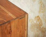 Hebbal Solid Wood Four Doors Sideboard Cabinet Furniselan  Natural FInish