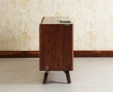 Hebbal Solid Wood Four Doors Sideboard Cabinet Furniselan 
Grey Finish