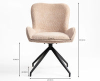 Hill Haven Dining  Chair – Modern Upholstered Dining Chair for Home & Café