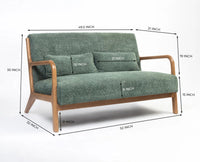 Holborn 2 seater Sofa Furniselan Green