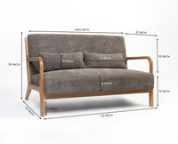 Holborn 2 seater Sofa Furniselan Grey
