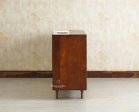 Horniman Circle Solid Wood Large Four Door Sideboard Cabinet Furniselan Brown Finish