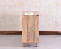 Horniman Circle Solid Wood Three Door Sideboard Cabinet Furniselan Natural Fiinish