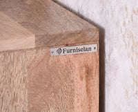 Horniman Circle Solid Wood Three Door Sideboard Cabinet Furniselan Natural Fiinish