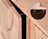 Horniman Circle Solid Wood Two Door Sideboard Cabinet Furniselan Natural Finish