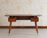 Hosur Solid Mango Wood Two Drawer Study Table - Console Table - Furniselan