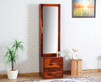 Hubli Sheesham Wood Dressing Table Furniselan-Maple-Finish