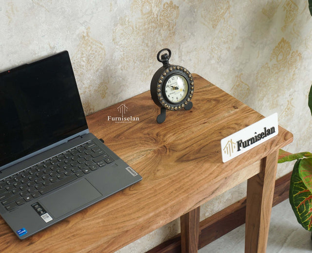 Hyderabad Study Table Furniselan Natural Finish
