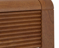 Ibiza Modern Coffee Table Two Drawers Furniselan Light Brown Finish