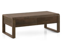 Ibiza Modern Coffee Table Two Drawers Furniselan Grey Finish