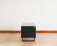 Indus Solid Wood Tv Cabinet - Tv Cabinet - Furniselan - Black-Finish