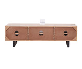 Indus Solid Wood Tv Cabinet - Tv Cabinet - Furniselan -Natural-Finish